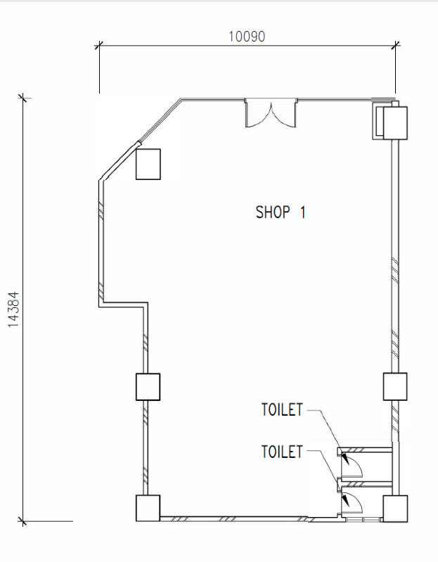 Shoplot 1 floor plan Residensi Platinum Kuala Lumpur commercial property